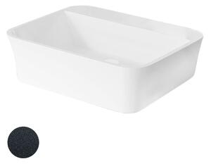 Besco Umývadlo na dosku z liateho mramoru Assos S-Line Glam G UM D 51x41x15 cm, bez otvoru pre batériu