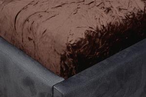 Prestieradlo mikroplyš MOA 180x200 cm hnedé