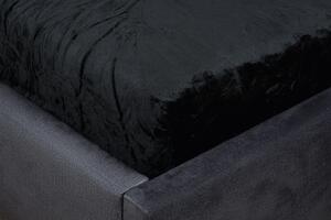 Prestieradlo mikroplyš MOA 90x200 cm čierne
