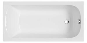 Polimat Akrylátová obdĺžniková vaňa Classic Slim 120x70 (130x70, 140x70, 150x70, 150x75, 160x70, 170x70, 170x75, 180x80) POLIMAT-Farba: Biela, POLIMAT-Rozmery: 120x70