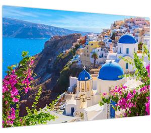 Obraz - Santorini, Grécko (90x60 cm)