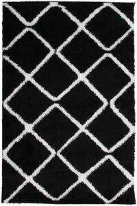 Koberec Boho 613 BLACK/CREAM rozmery koberec: 60x100 cm