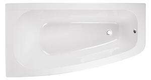 Besco Akrylátová asymetrická vaňa Luna 150x80 BESCO-Farba: Biela, BESCO-Orientácia: Ľavá