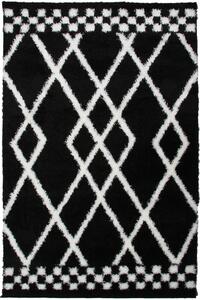 Koberec Boho 656 BLACK/CREAM rozmery koberec: 60x100 cm