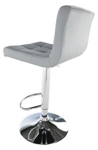 Barová stolička Kandy New - sivá / chróm