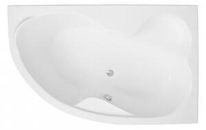 Polimat Akrylátová asymetrická vaňa Mega 160x105 L(R) AS POLIMAT-Farba: Biela, POLIMAT-Orientácia: Pravá