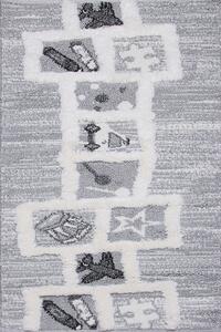 Koberec London 282 GREY rozmery koberec: 80x150 cm