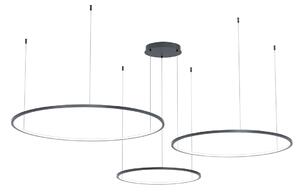 Závesné LED svietidlo Saturno, 3x LED 100w, 4000k, b