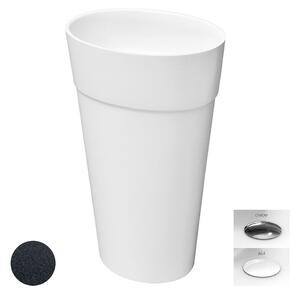 Besco Voľne stojace umývadlo z liateho mramoru Uniqa Glam G UM VS 46,5x32,5x84 cm, sifón Click-Clack BESCO-Typ výpuste: Click-Clack, chróm, BESCO-Rozmery: 46,5x32,5
