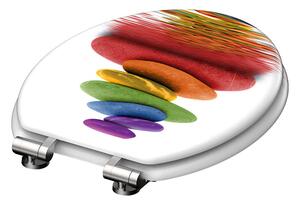 Eisl Sanitär WC sedadlo MDF Soft Close Colorful Stones 80120