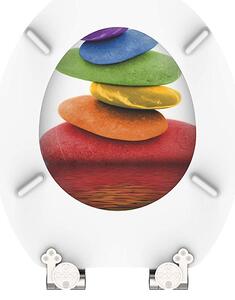 Eisl Sanitär WC sedadlo MDF Soft Close Colorful Stones 80120
