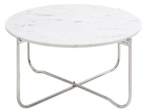 Dizajnový konferenčný stolík Tristen 62 cm mramor biely