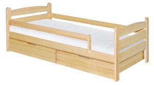 Drevená detská posteľ so zásuvkami Mauricius 90x200