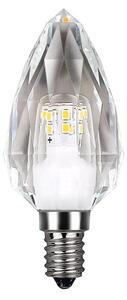 Dekoračná LED žiarovka E14 neutrálna 4000k 4w 500 lm crystal sviečka