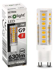 ECOLIGHT LED žiarovka G9 7W neutrálna biela