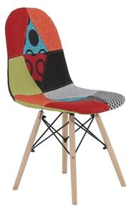 Jedálenská stolička Candie 2 New Typ 2 - vzor patchwork / buk