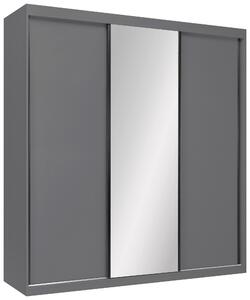 SKRIŇA S POSUVNÝMI DVERAMI, grafitová, 200/215/59,5 cm P & B - Skrine, Online Only