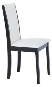 Jedálenská stolička Venis New - wenge / biela