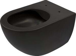 Deante Závesná WC misa bez okraja Peonia - CDE NZPW, bez sedadla, čierna