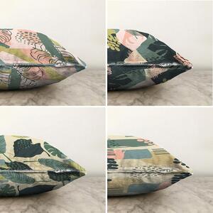 Súprava 4 obliečok na vankúše Minimalist Cushion Covers Leaves, 55 x 55 cm