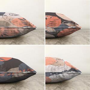 Súprava 4 obliečok na vankúše Minimalist Cushion Covers Abe, 55 x 55 cm