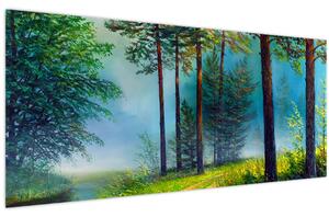 Obraz - Olejomaľba krajiny (120x50 cm)