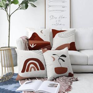 Súprava 4 obliečok na vankúše Minimalist Cushion Covers Egypt, 55 x 55 cm