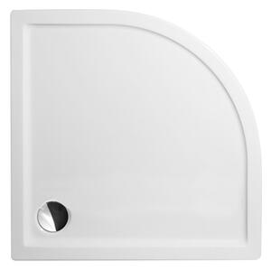 Roth Štvrťkruhová akrylátová sprchová vanička FLAT ROUND ROTH-Variant: rozmery: 80x80 cm - (FLAT ROUND 800 - 8000115)