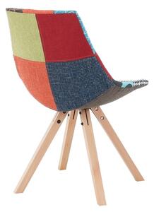 Jedálenská stolička Kima Typ 1 New - vzor patchwork / buk
