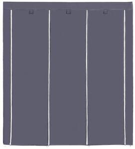 SONGMICS Šatník, látková, sivá, 150x175 cm