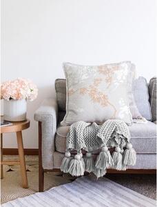 Sivá obliečka na vankúš s prímesou bavlny Minimalist Cushion Covers Bloom, 55 x 55 cm