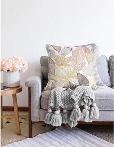 Obliečka na vankúš s prímesou bavlny Minimalist Cushion Covers Oriental Leaves, 55 x 55 cm