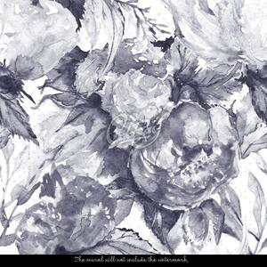Fototapeta Ozdobné sivé kvety Samolepící 250x250cm
