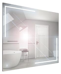 Comodo Zrkadlo závesné s pieskovaným motívom a LED osvetlením Nikoletta LED 3 KÚPEĽŇOVÝ NÁBYTOK-Typ: dotykový vypínač, KÚPEĽŇOVÝ NÁBYTOK-Rozmery: 60x65 - (Nikoletta LED 3/60)