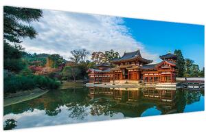 Obraz - Chrám Byodo-in, Japonsko (120x50 cm)