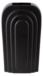 Čierna keramická váza PT LIVING Arc, výška 18 cm