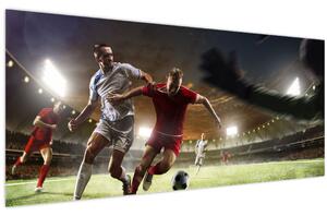 Obraz - Futbalisti v akcii (120x50 cm)