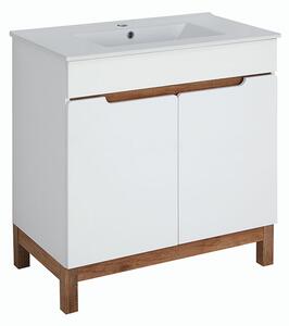 Comodo Kúpeľňová skrinka s keramickým umývadlom Spok 80-2D