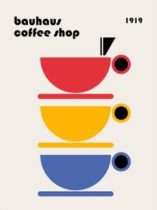 Ilustrácia Bauhaus Coffee Minimalist, Retrodrome