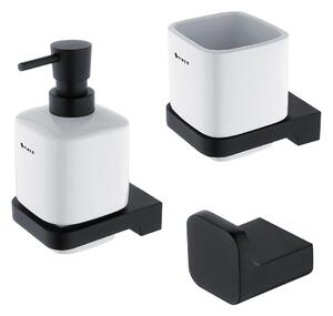 Nimco Sada kúpeľňových doplnkov MAYA čierna - MAC set-31K-T-90