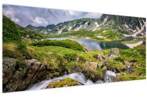 Obraz - Pohľad na horu Rila (120x50 cm)