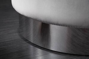 Dizajnová taburetka Rococo 55 cm sivá