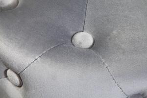 Dizajnová taburetka Rococo 37 cm sivá