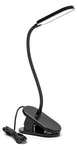 Aigostar - LED Stmievateľná stolná lampa s klipom LED/2,5W/5V čierna