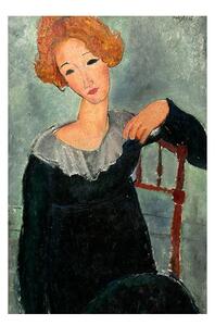 Reprodukcia obrazu Amedeo Modigliani - Woman with Red Hair, 60 x 40 cm
