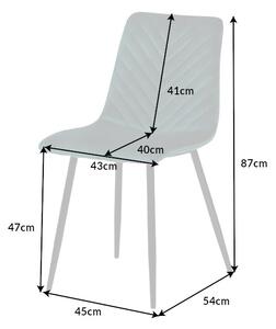 Dizajnová stolička Argentinas sivá