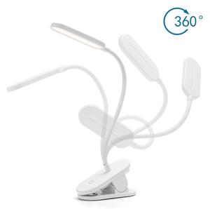 Aigostar - LED Stmievateľná stolná lampa s klipom LED/2,5W/5V biela