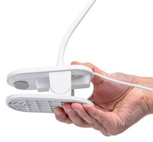 Aigostar - LED Stmievateľná stolná lampa s klipom LED/2,5W/5V biela