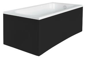Besco Krycí panel k obdĺžnikovej vani Continea Black P 140x70 (150x70), čierny BESCO-Rozmery: 140x70, BESCO-Farba: Čierna mat