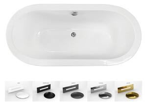 Besco Vaňa zo sanitárneho kompozitu na vstavanie Victoria V CC/SP 160x76, s prepadom BESCO-Typ výpuste: Alcaplast Click-Clack so štrbinovým prepadom, chróm, BESCO-Rozmery: 159x76